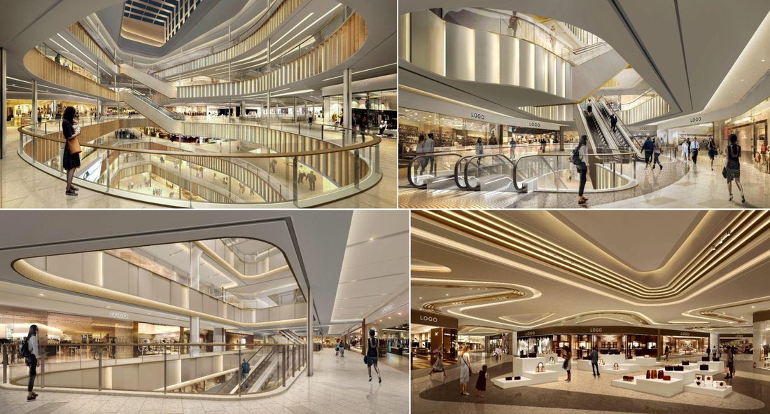 Atrium linear lighting, Shantou Vientiane City